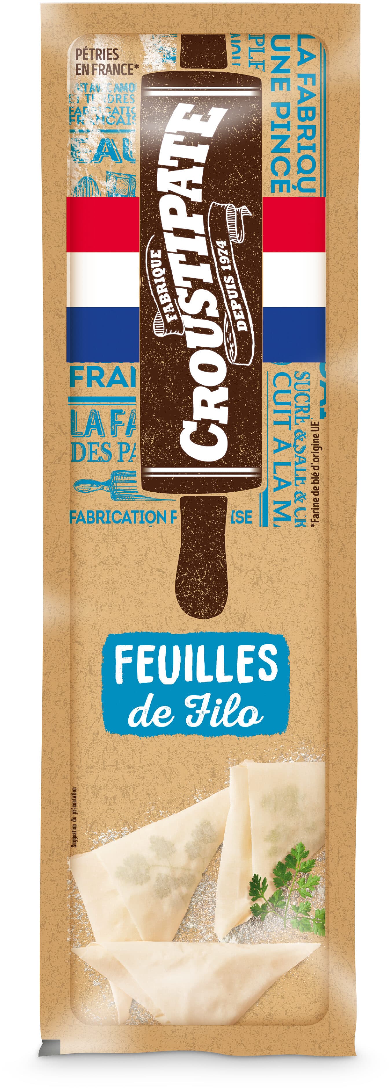 Croustipate 136G FEUILLE DE BRICK PLIEESX8 CROUSTIPAT packshot