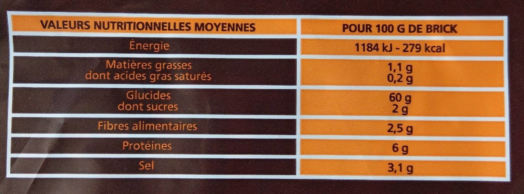 Croustipate Feuille de brick packshot
