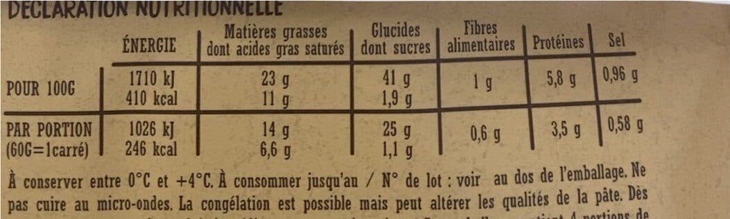 Croustipate 4 carrés de pâte feuilletée CROUSTIPATE packshot