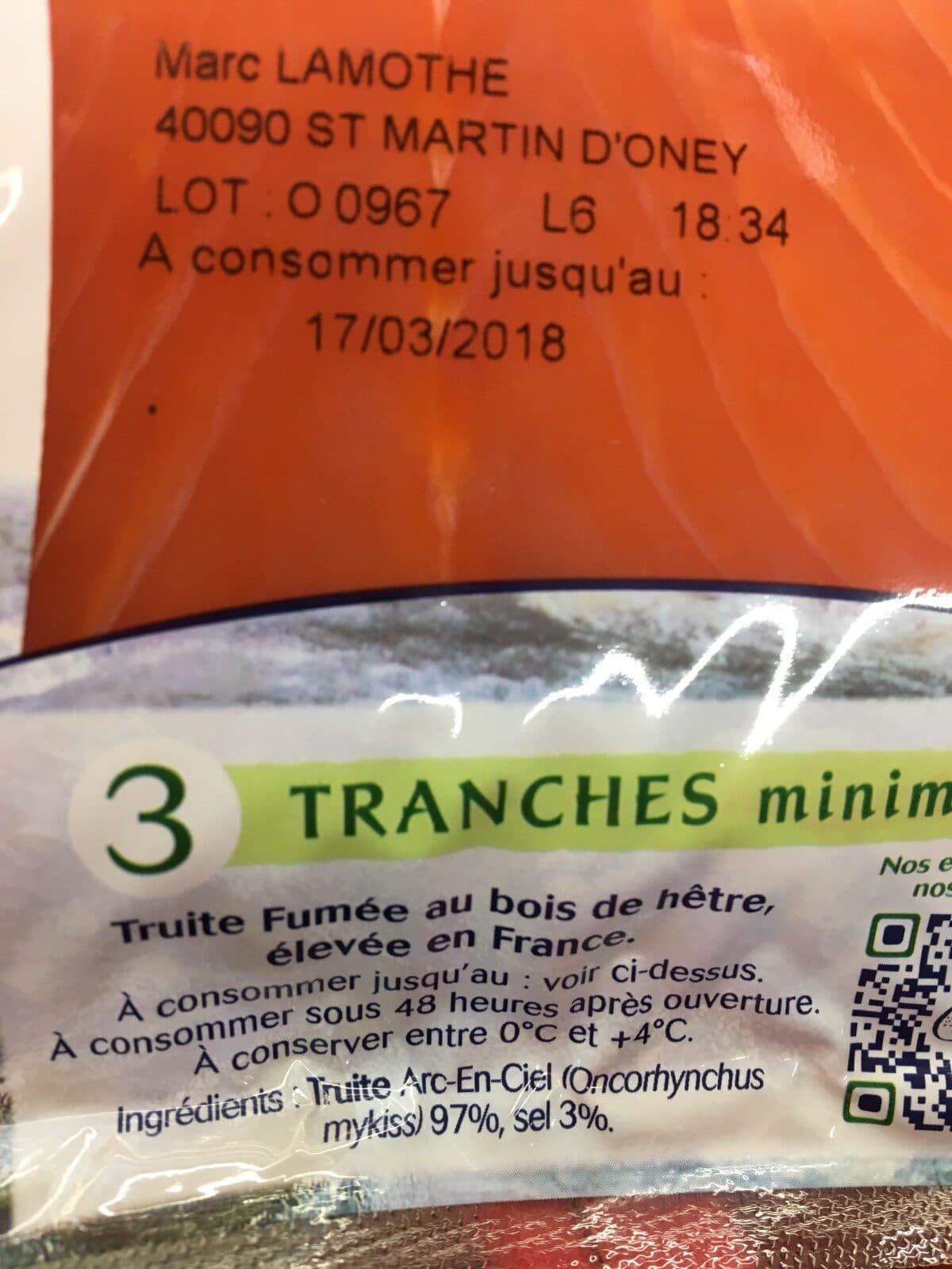 Ovive Truite fumee packshot
