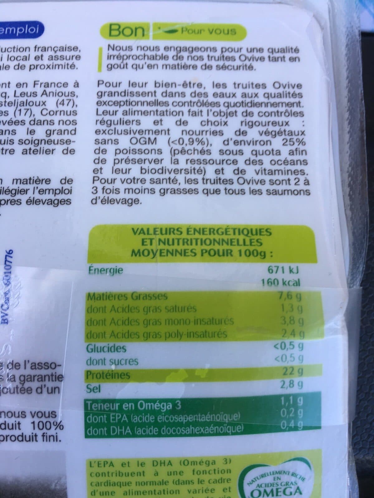 Ovive Ovive truite fumée tranche 3x2 packshot