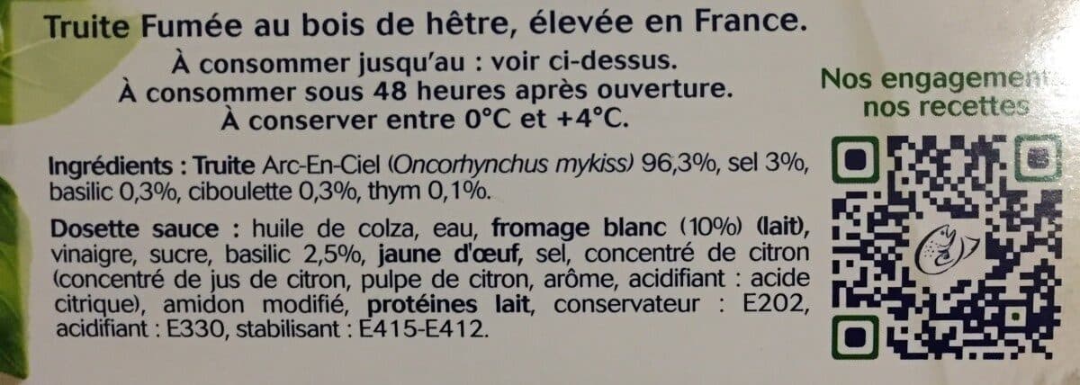 Ovive Truite Fumée aux Fines Herbes packshot