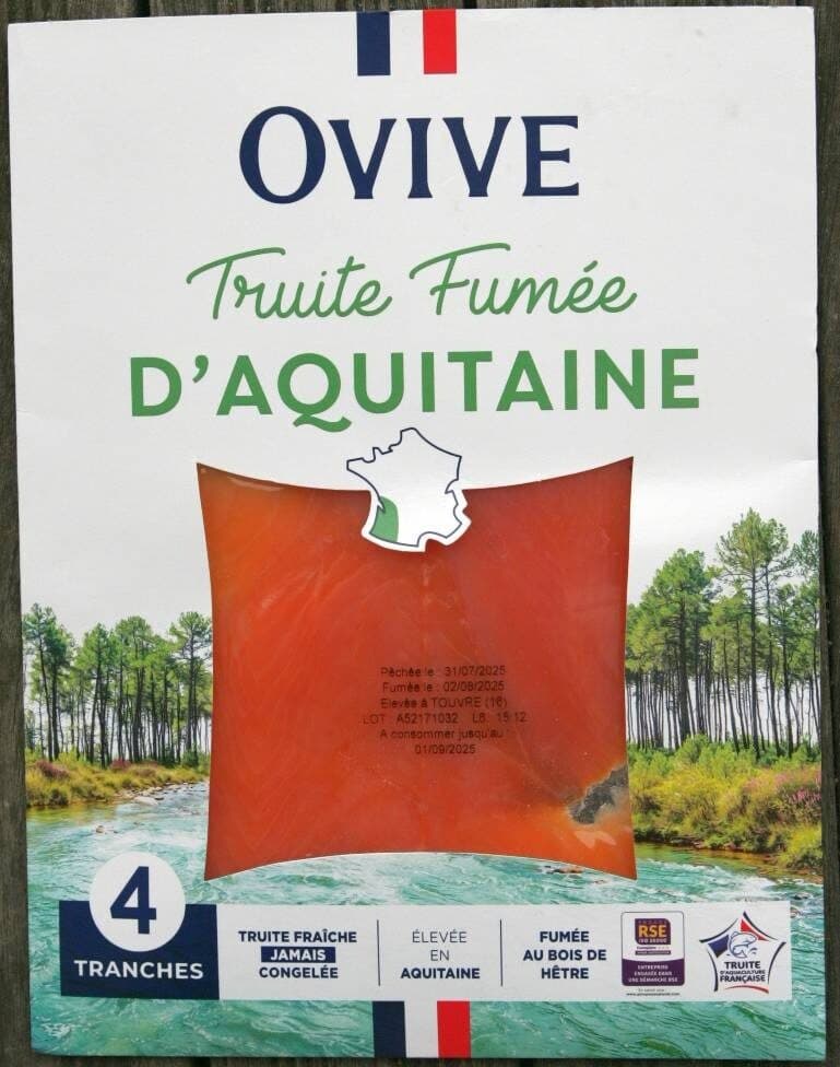Ovive Truite fumée, Aquitaine packshot