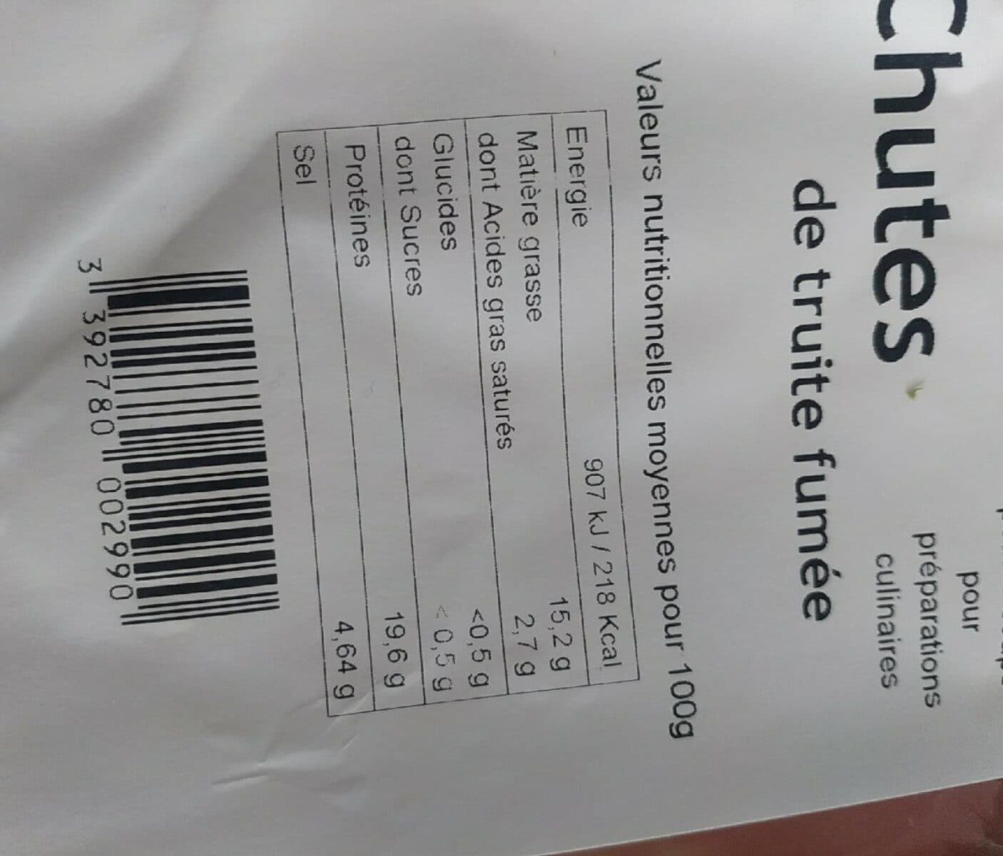 INGRID COSMETICS Chutes de truite fumée packshot