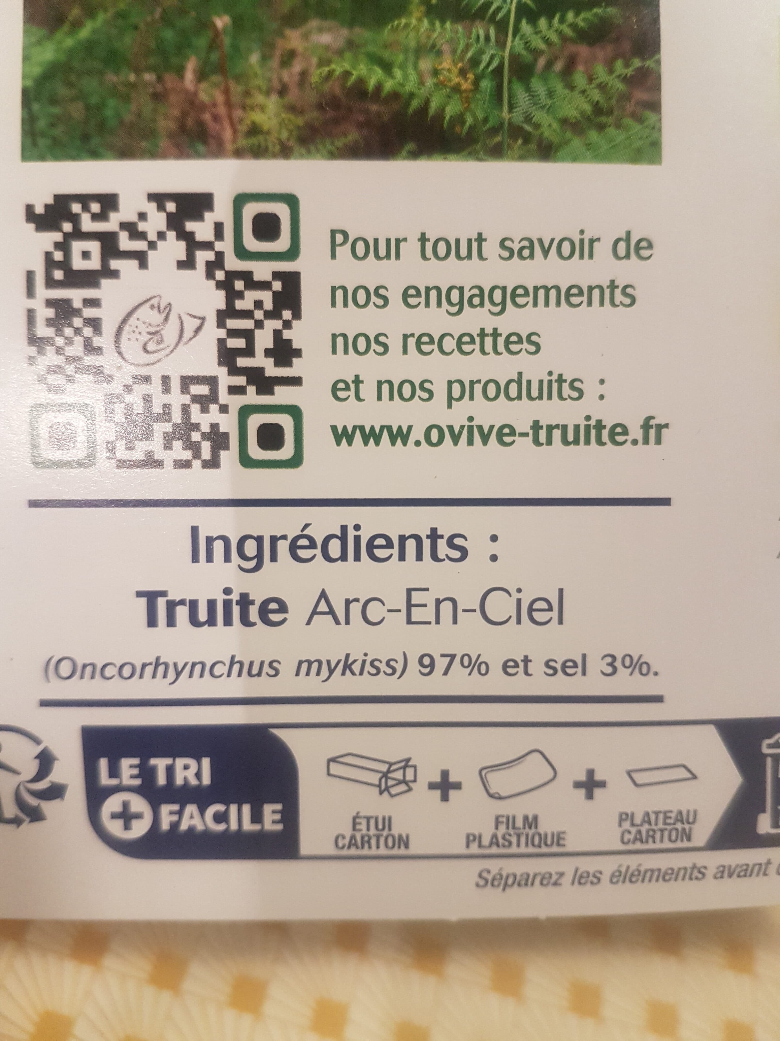 Ovive Truite Fumée Aquitaine packshot