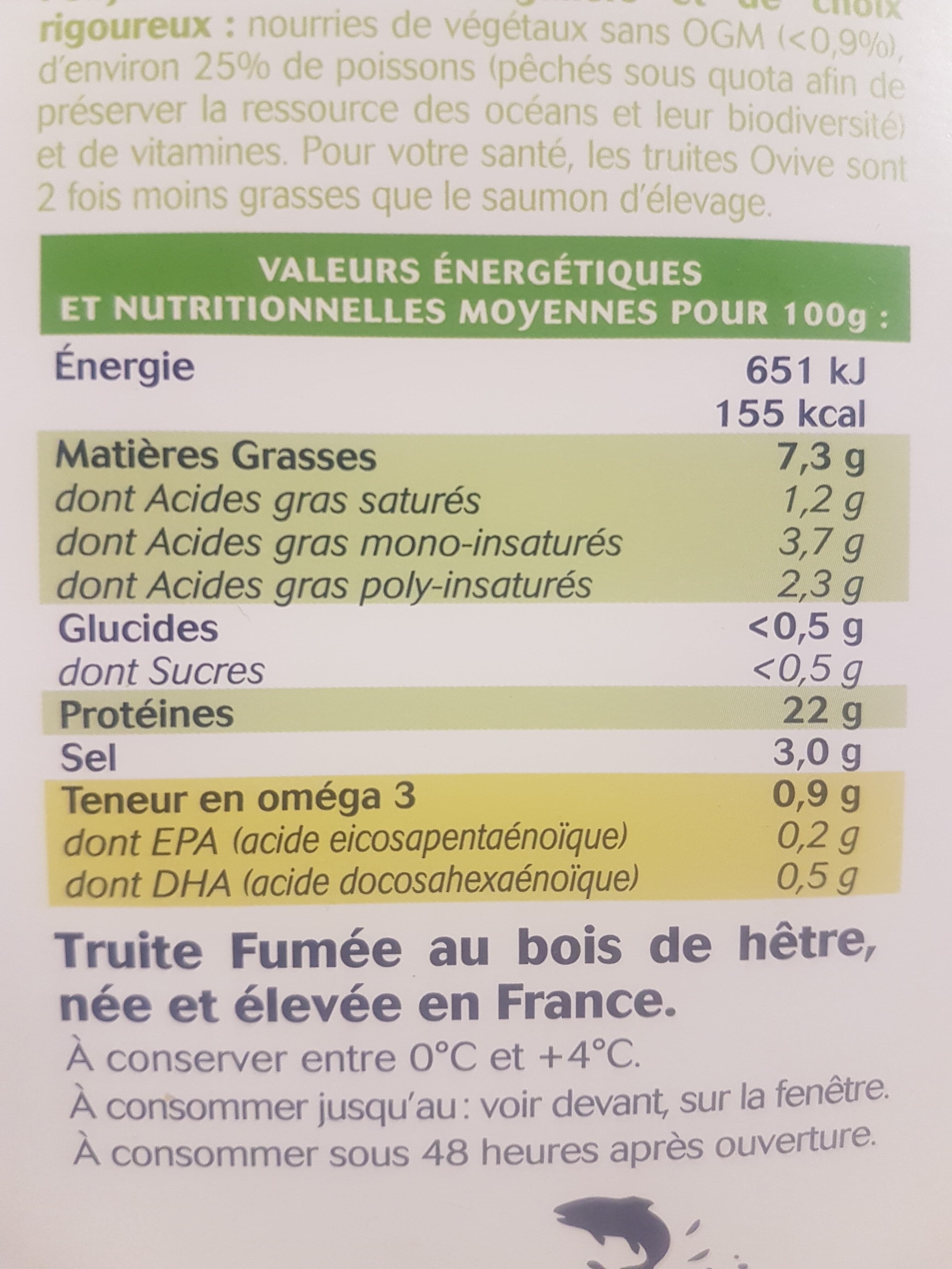 Ovive Truite Fumée Aquitaine packshot
