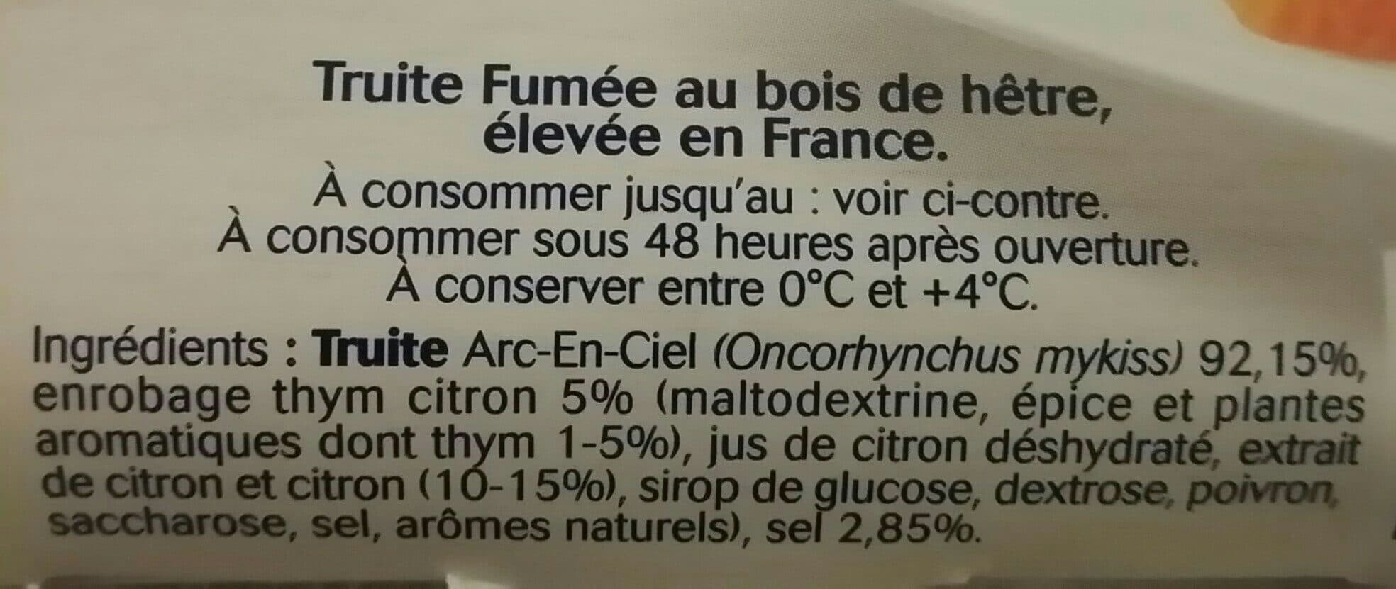 Ovive Les émincés - Truite fumée packshot