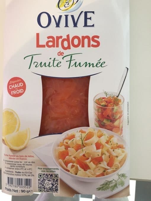 Ovive Lardons de Truite Fumée packshot
