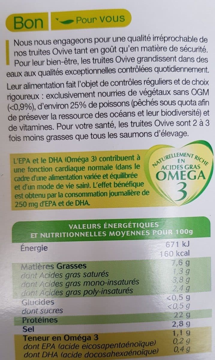 Ovive Lardons de Truite Fumée packshot