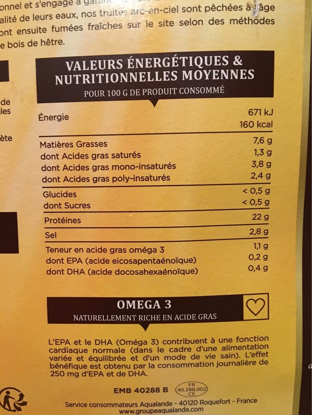 Landvika Coeur de filet de truite packshot