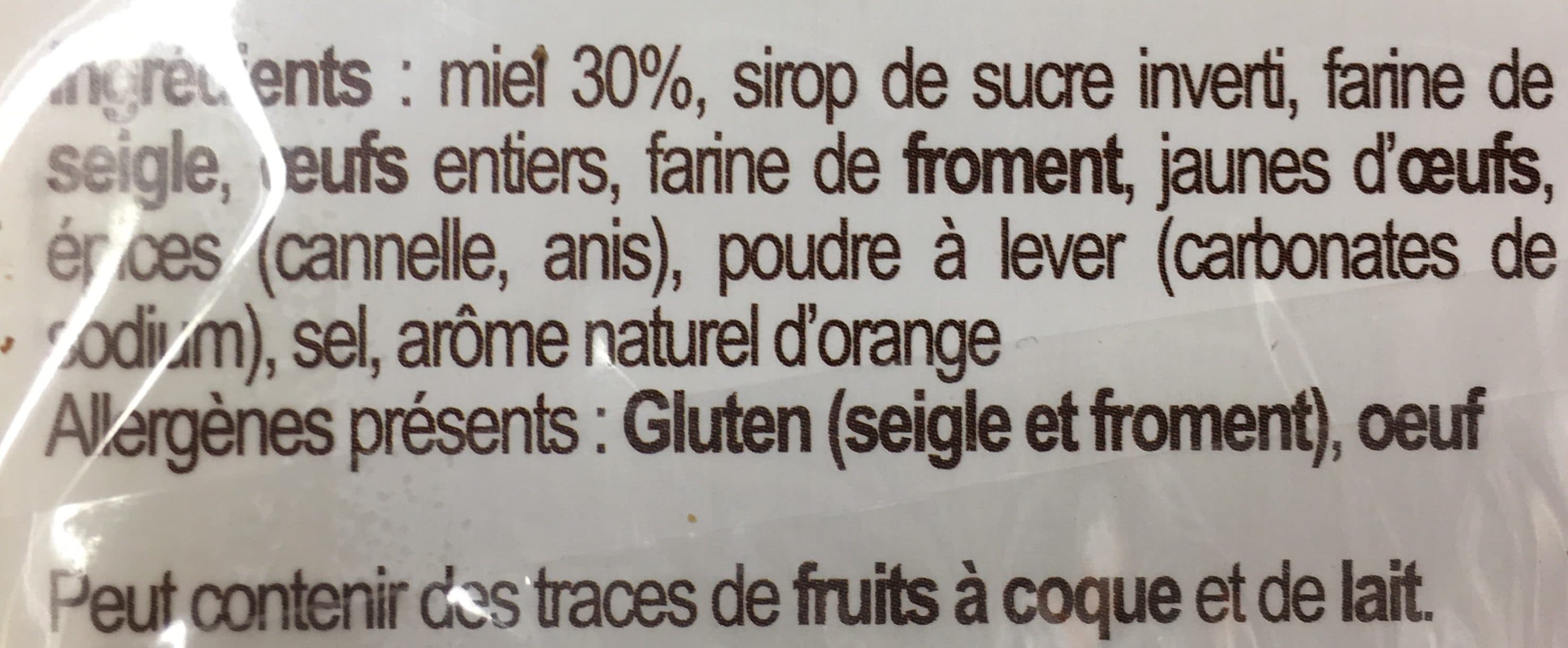 Clair De Lorraine Pain d’epices au miel packshot
