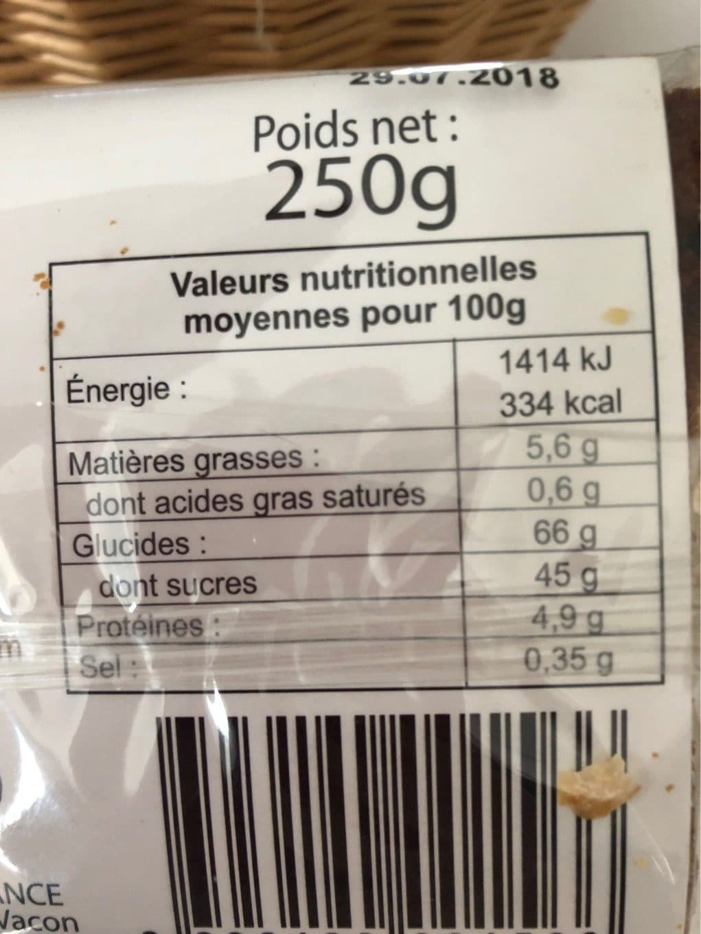 Clair De France Pain d epices packshot