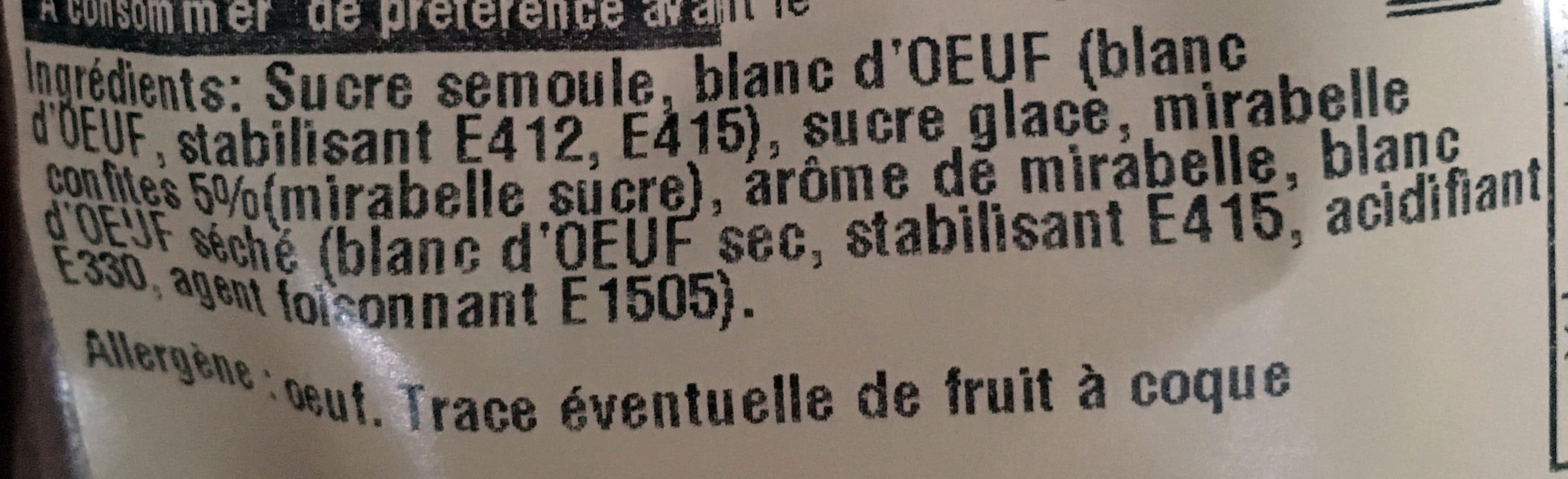 Maison Boulanger Meringuette à la Mirabelle packshot
