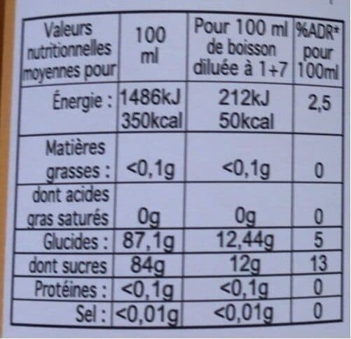 Clair de Lorraine Sirop de mirabelle de Lorraine packshot