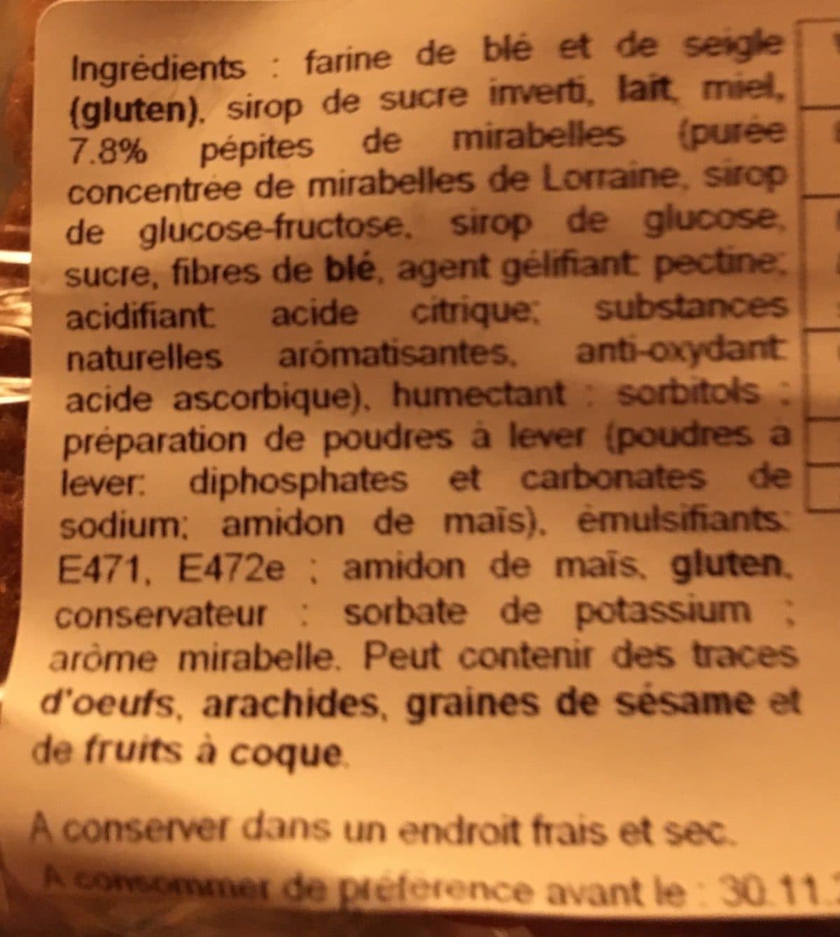 Clair de Lorraine Pain d’épice mirabelle packshot