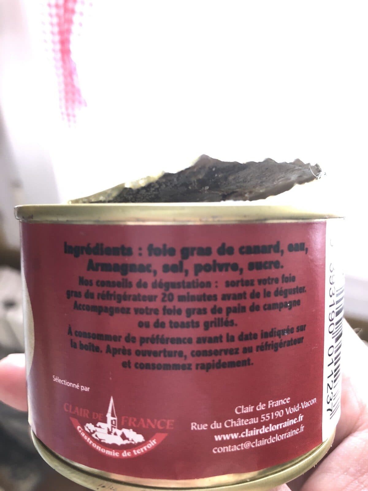 Open Food Facts Bloc de foie gras de canard du sud ouest packshot