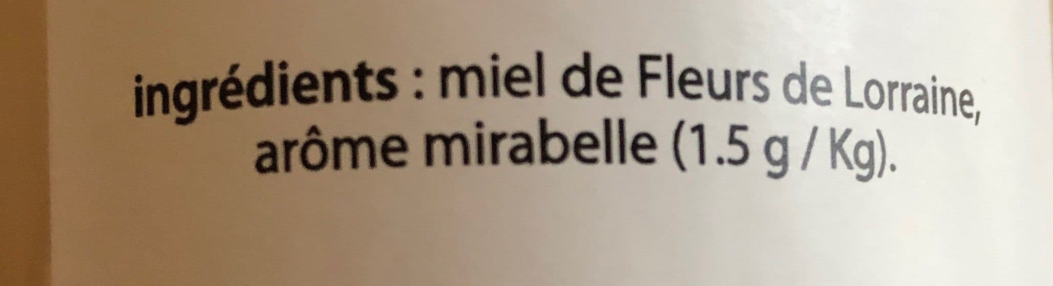 Open Food Facts Préparation de miel de fleurs de Lorraine saveur Mirabelle packshot