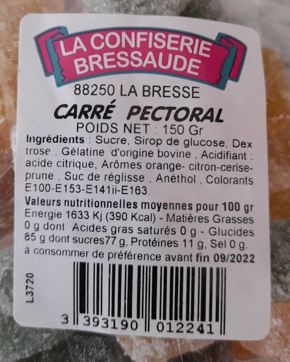 La Confiserie Bressaude Les fameux bonbons des Vosges packshot