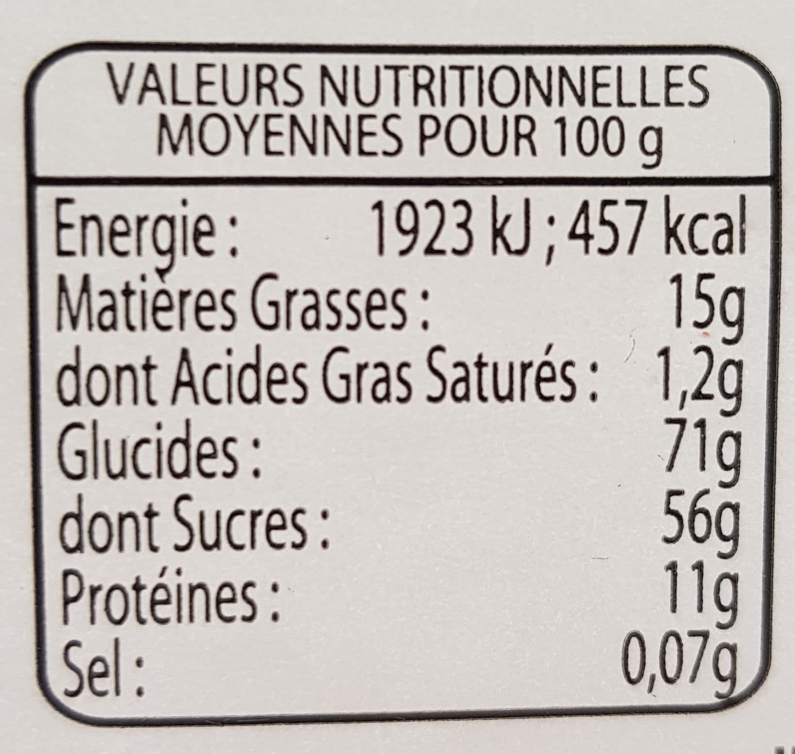 Open Food Facts Les croquants malzevillois packshot