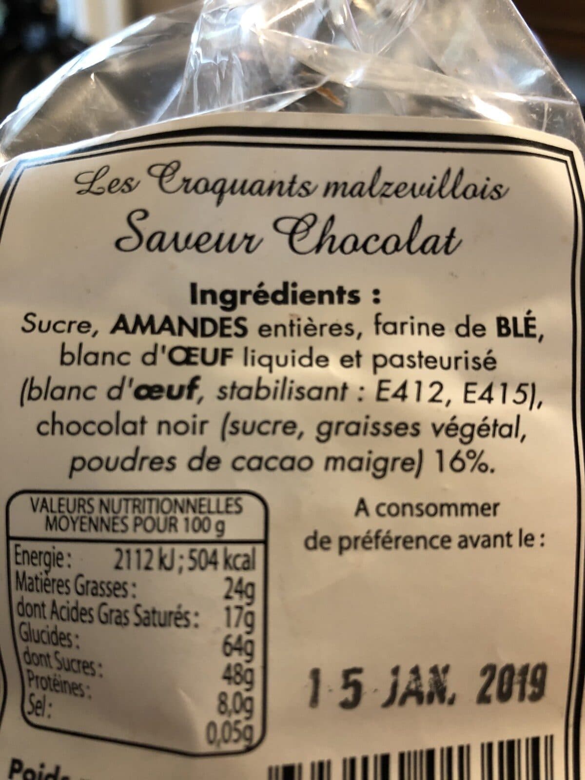 Open Food Facts Les Croquants Malzevillois packshot