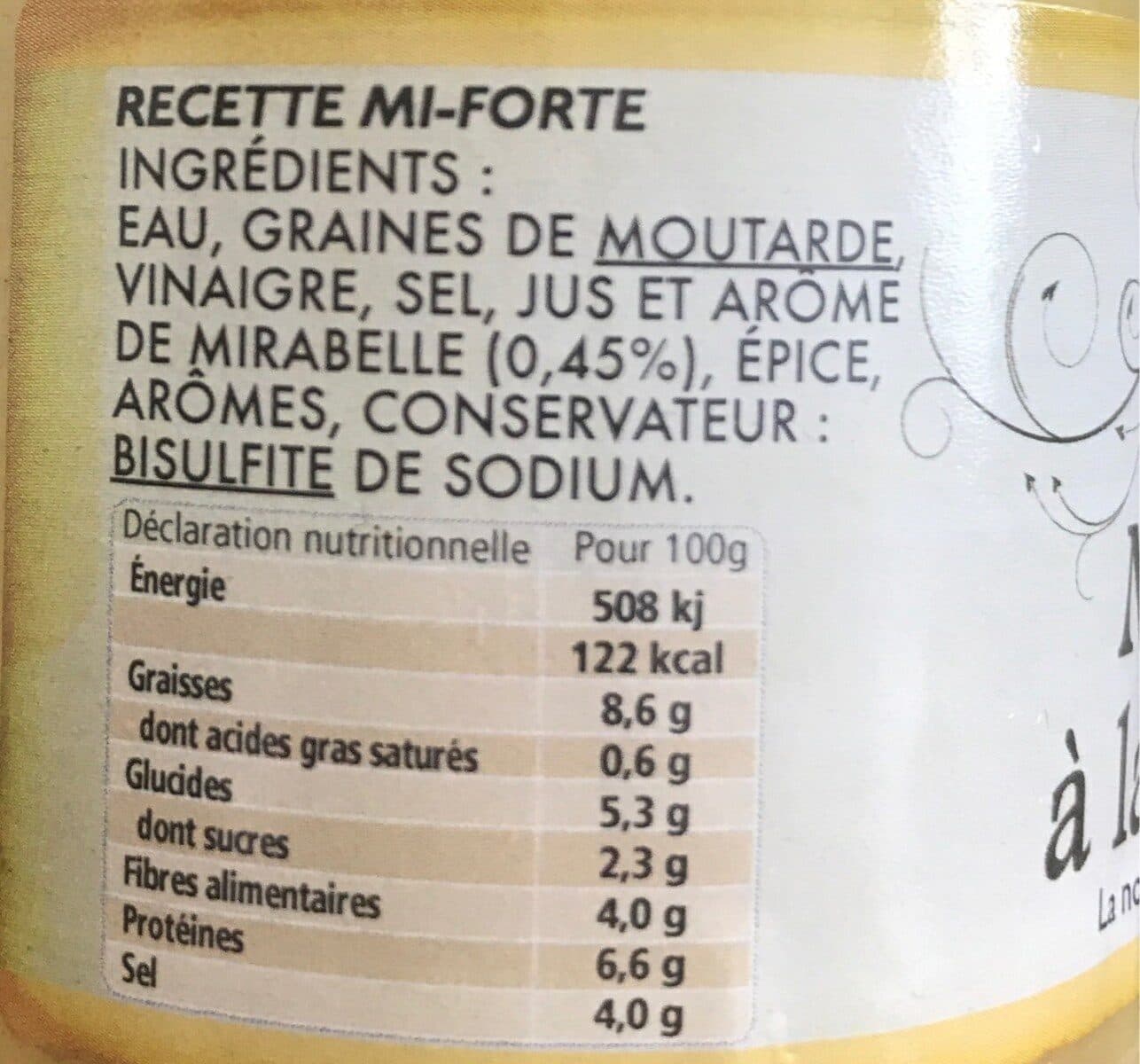 Clair De France Moutarde a la mirabelle packshot