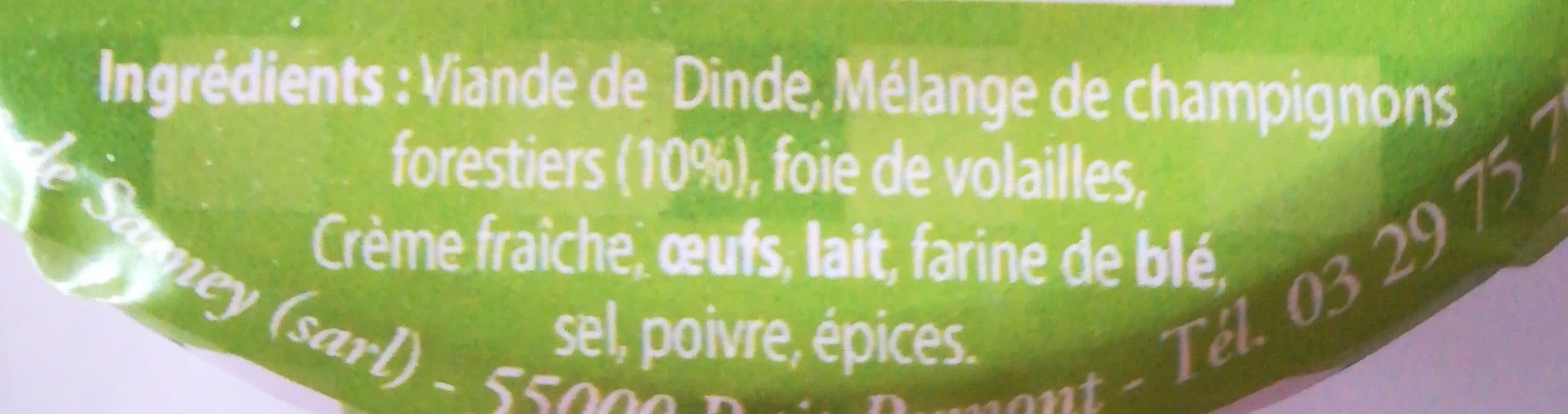 Open Food Facts Terrine sans porc de volaille forestière packshot
