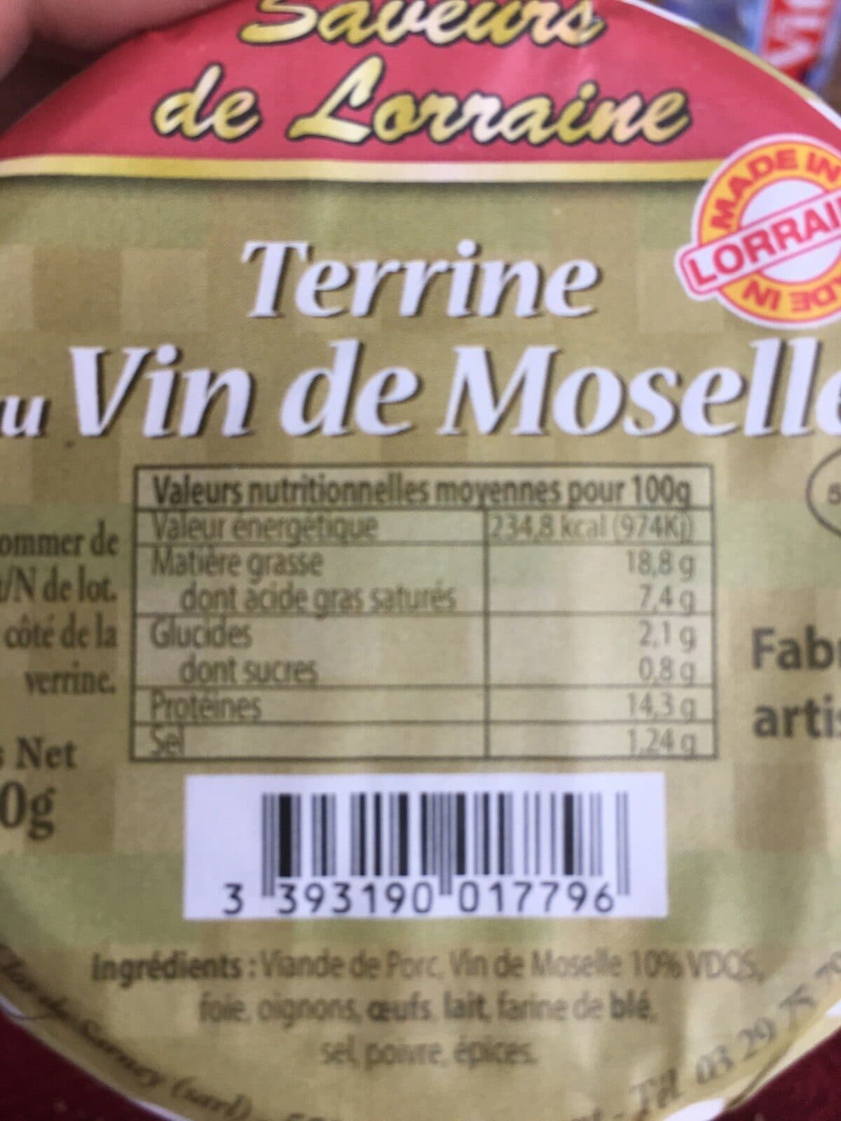 Open Food Facts Terrine au vin de moselle packshot