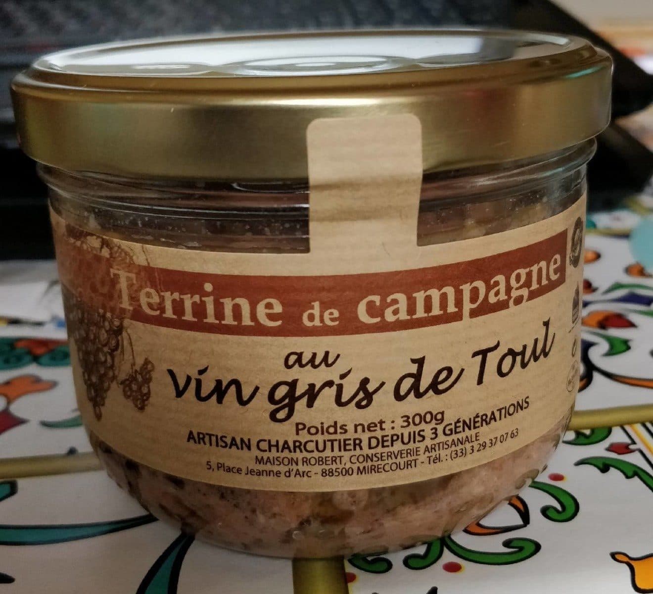 Open Food Facts Terrine de campagne au vin gris de Toul packshot