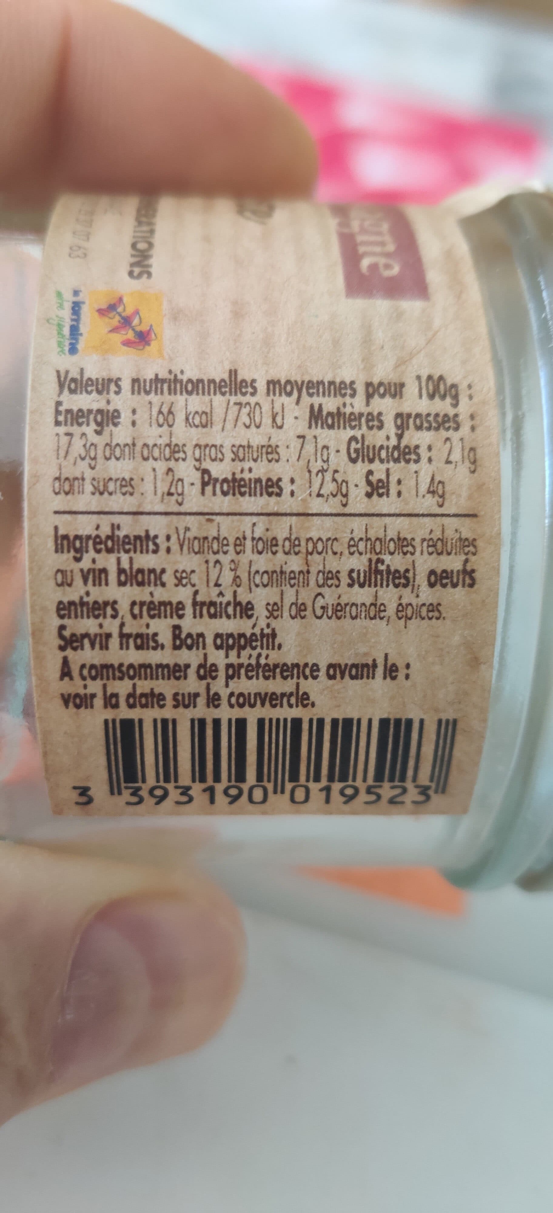 Vosges Terroir Terrine de Campagne à l'échalote packshot