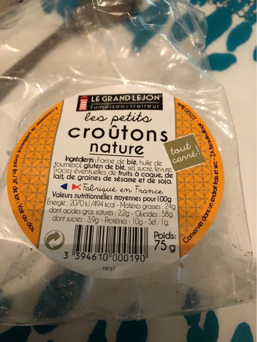 Le Grand Lejon Les petits croûtons nature packshot