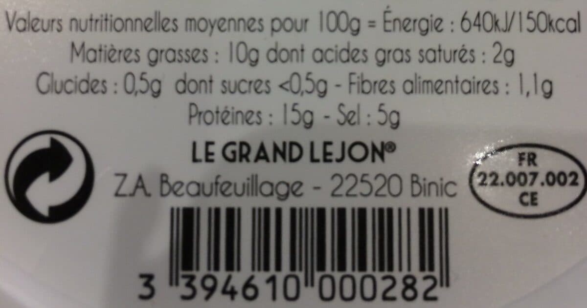 Le Grand Lejon Petits filets de harengs doux packshot