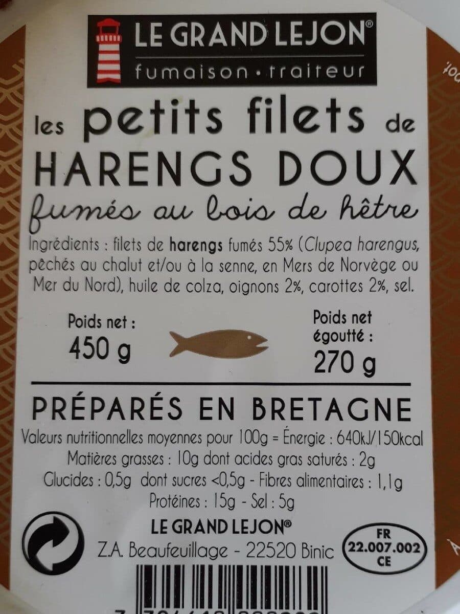 Le Grand Lejon Petits filets de harengs doux packshot