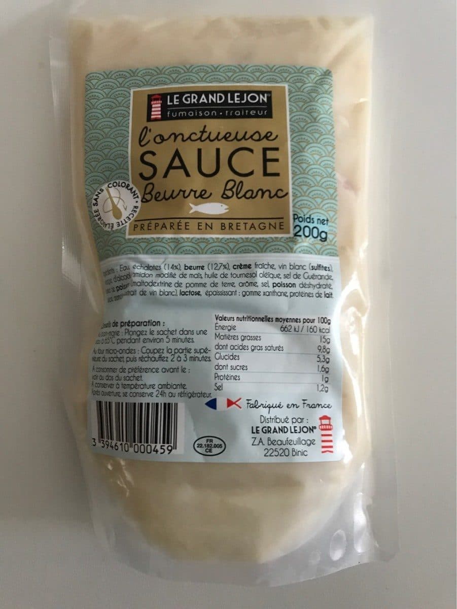 Le Grand Lejon Sauce beurre blanc packshot