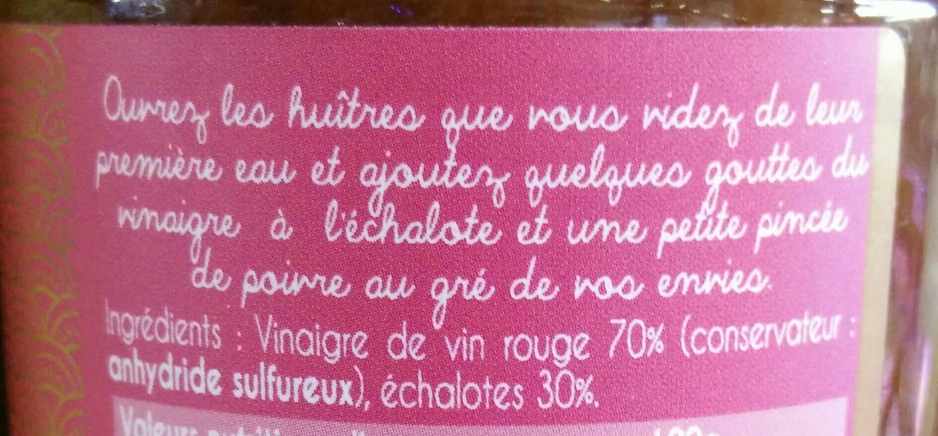 Le Grand Lejon Le Vinaigre a l'Echalote packshot
