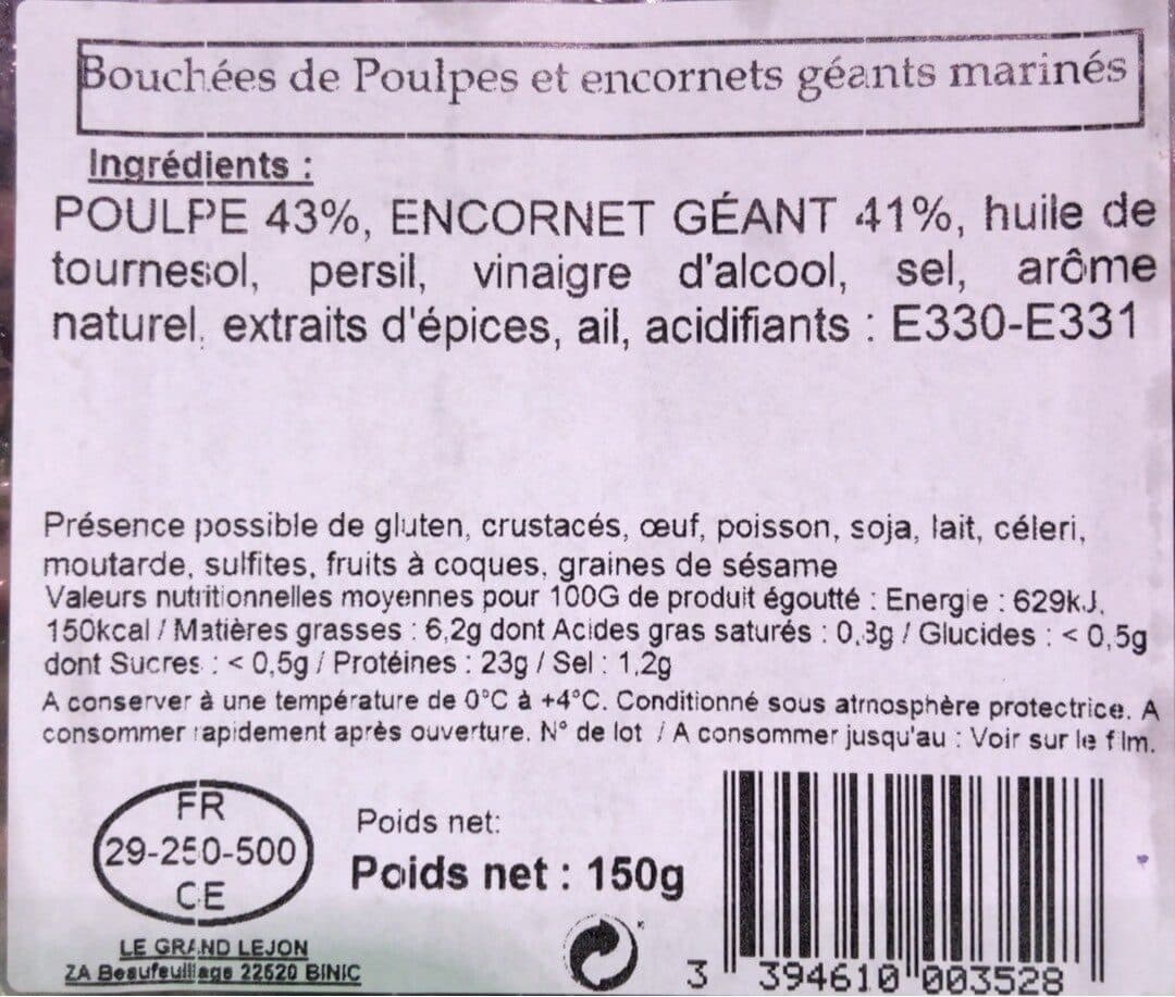 Le Grand Lejon Salade de poulpe packshot
