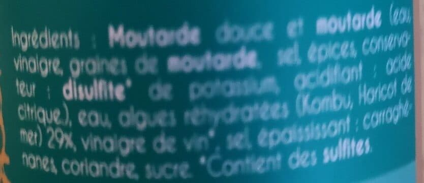 Le Grand Lejon Moutarde aux algues packshot