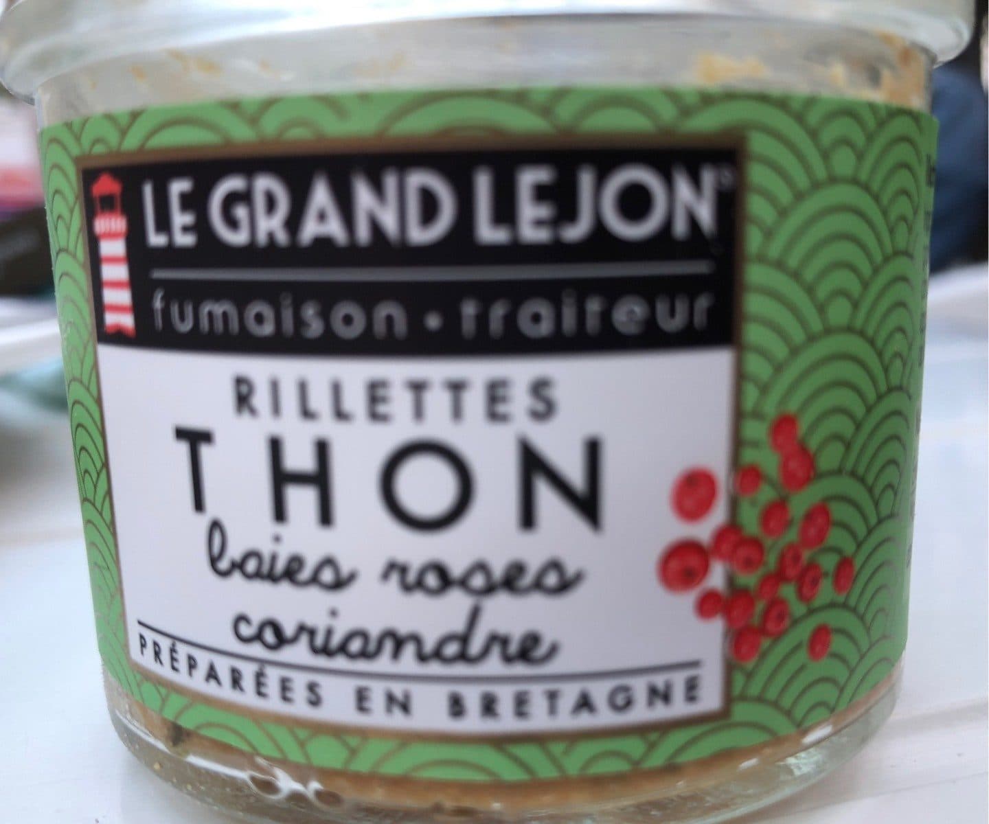 Le Grand Lejon Rillettes Thon Baies roses coriandre packshot