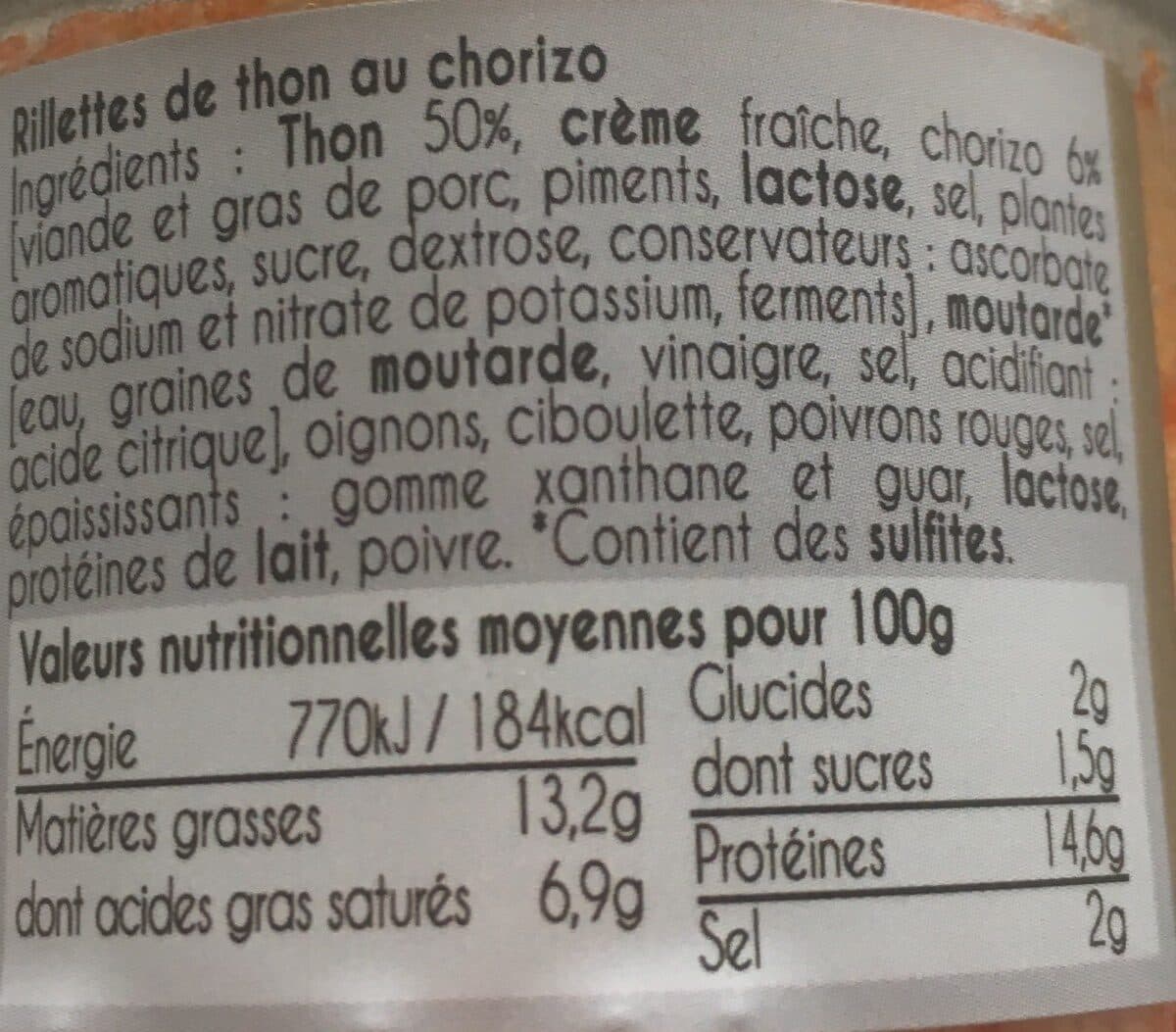 Le Grand Lejon Rillettes thon chorizo packshot