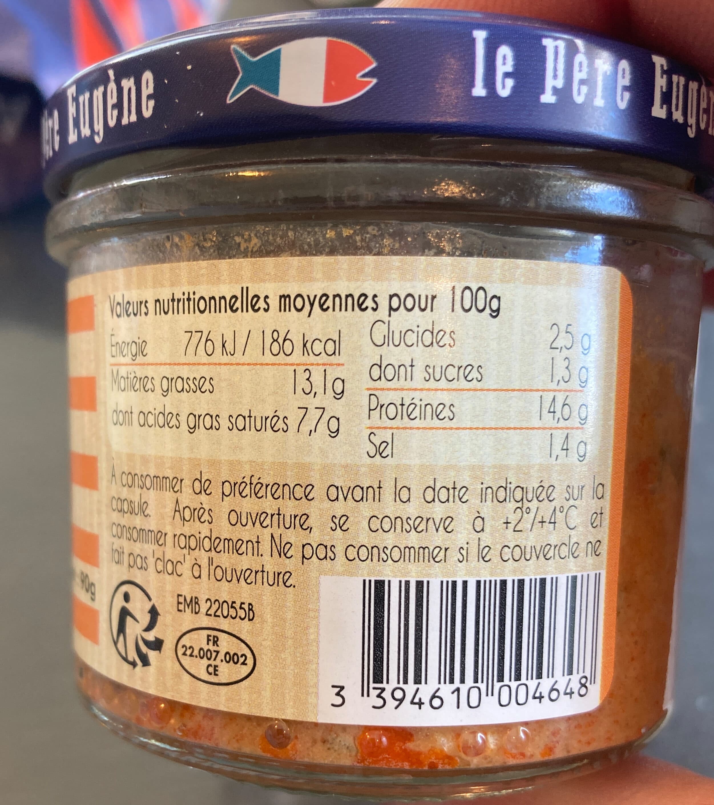 Le Père Eugène Rillettes de thon chorizo packshot
