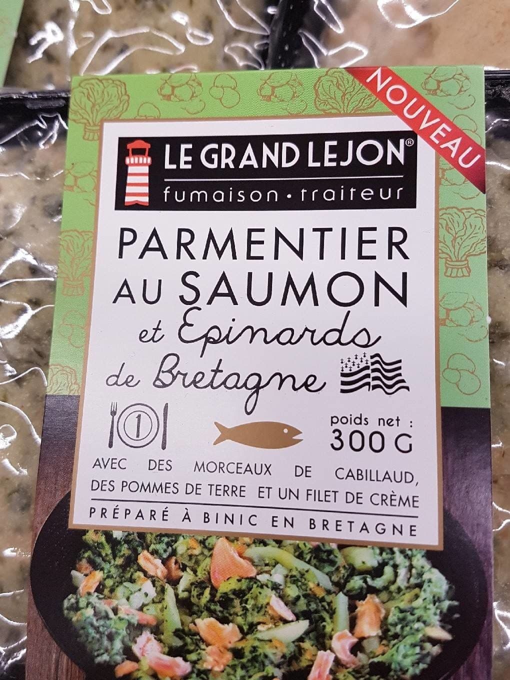 Le Grand Lejon Parmentier de saumon et épinards packshot