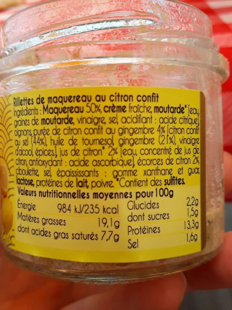 Le grand lejon Rillettes maqueron citron confit packshot