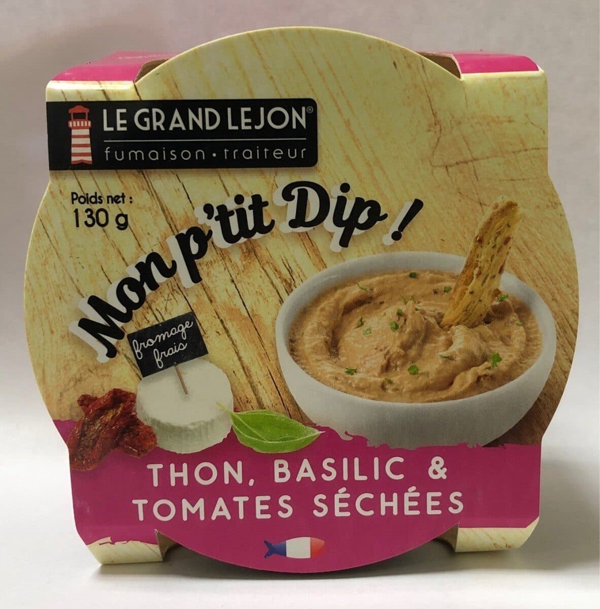 Le Grand Lejon Mon p'tit Dip Thon, basilic & tomates sechées packshot