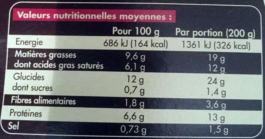 Vanoise Tartiflette au reblochon de savoie packshot