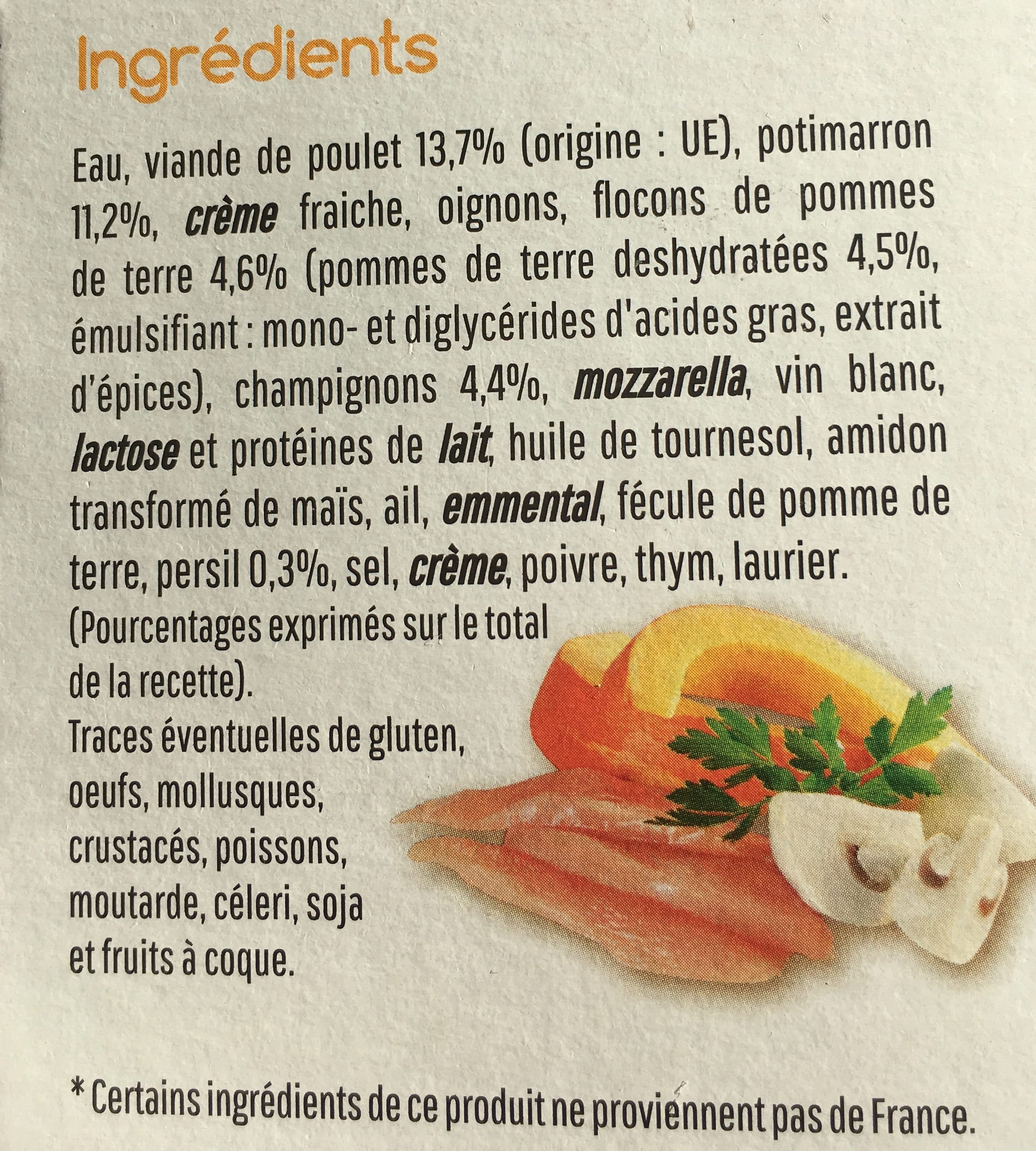 Pierre Clot Mon parmentier poulet et Potimarron packshot