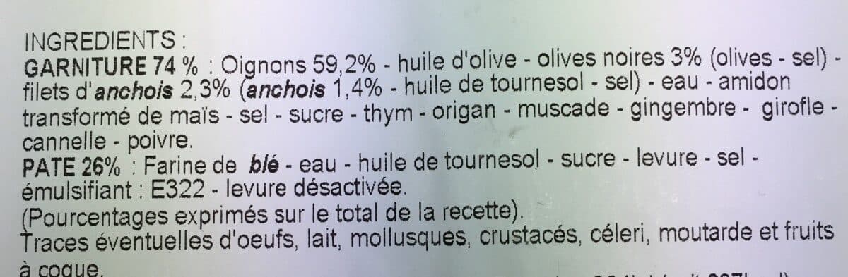 Pierre Clot Pissaladière packshot
