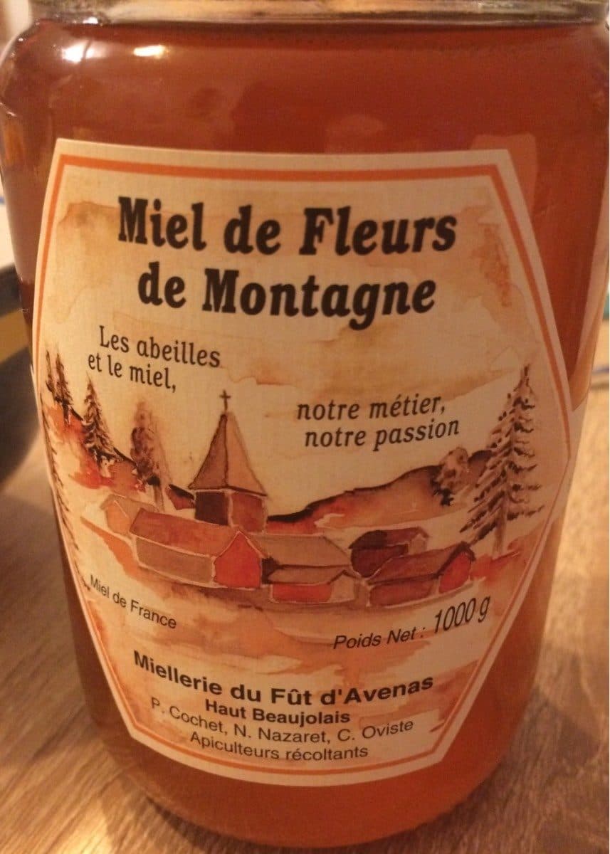 Miellerie du Fût d'Avenas Miel fleurs de montagne packshot
