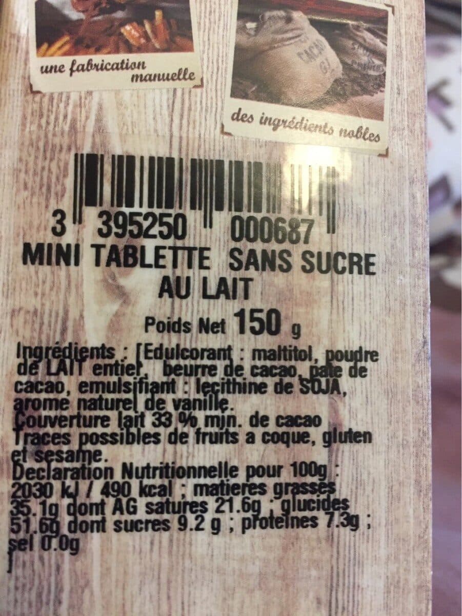 Mercier Mini-tablettes en chocolat packshot