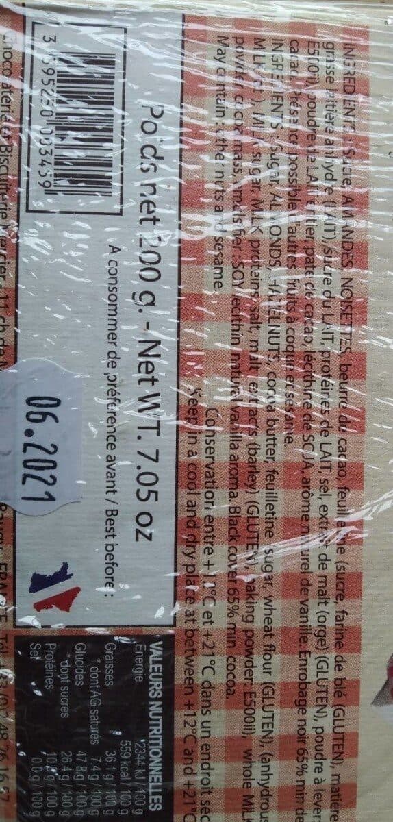 Mercier Camembert au chocolat packshot