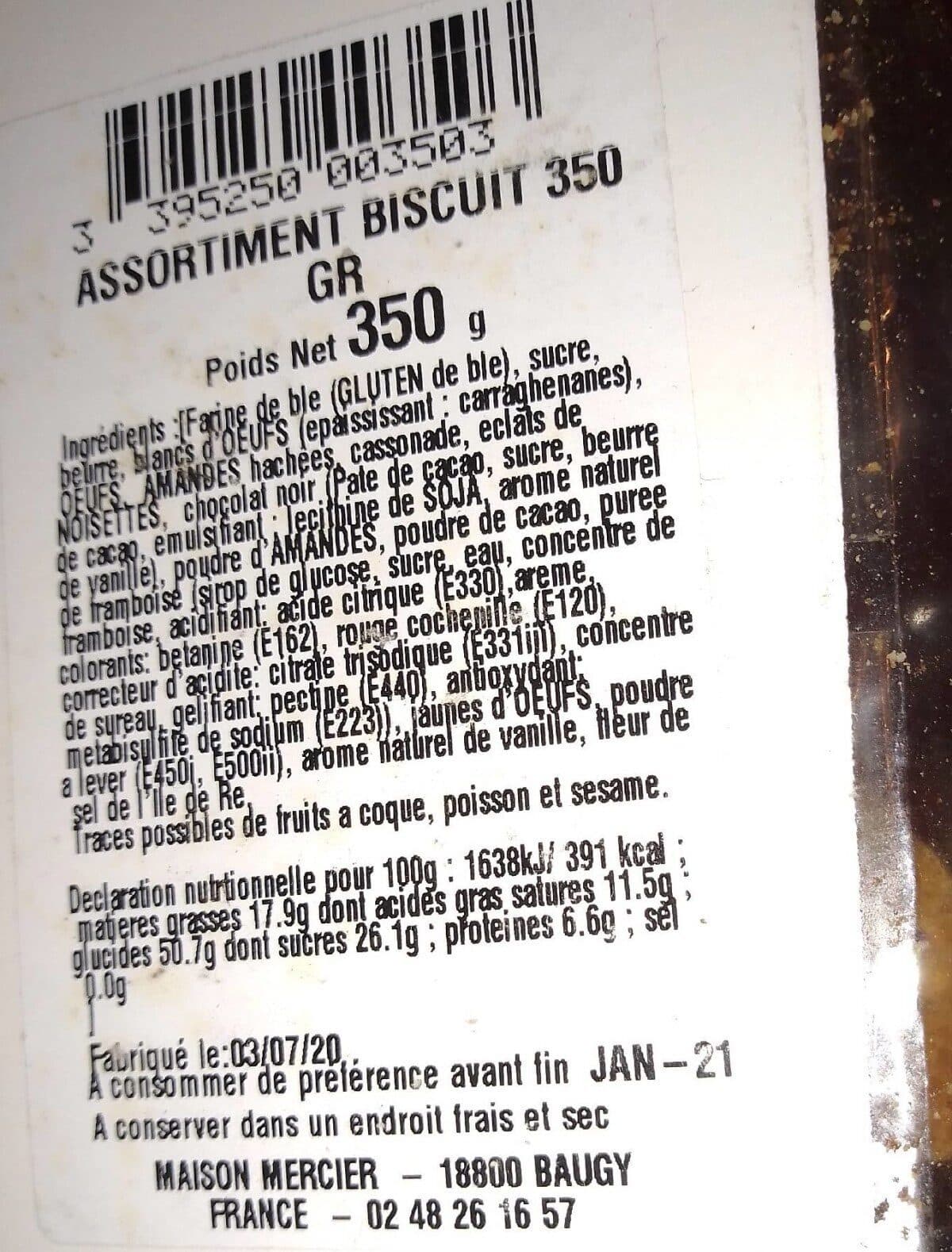Mercier Biscuits assortiment Mercier packshot