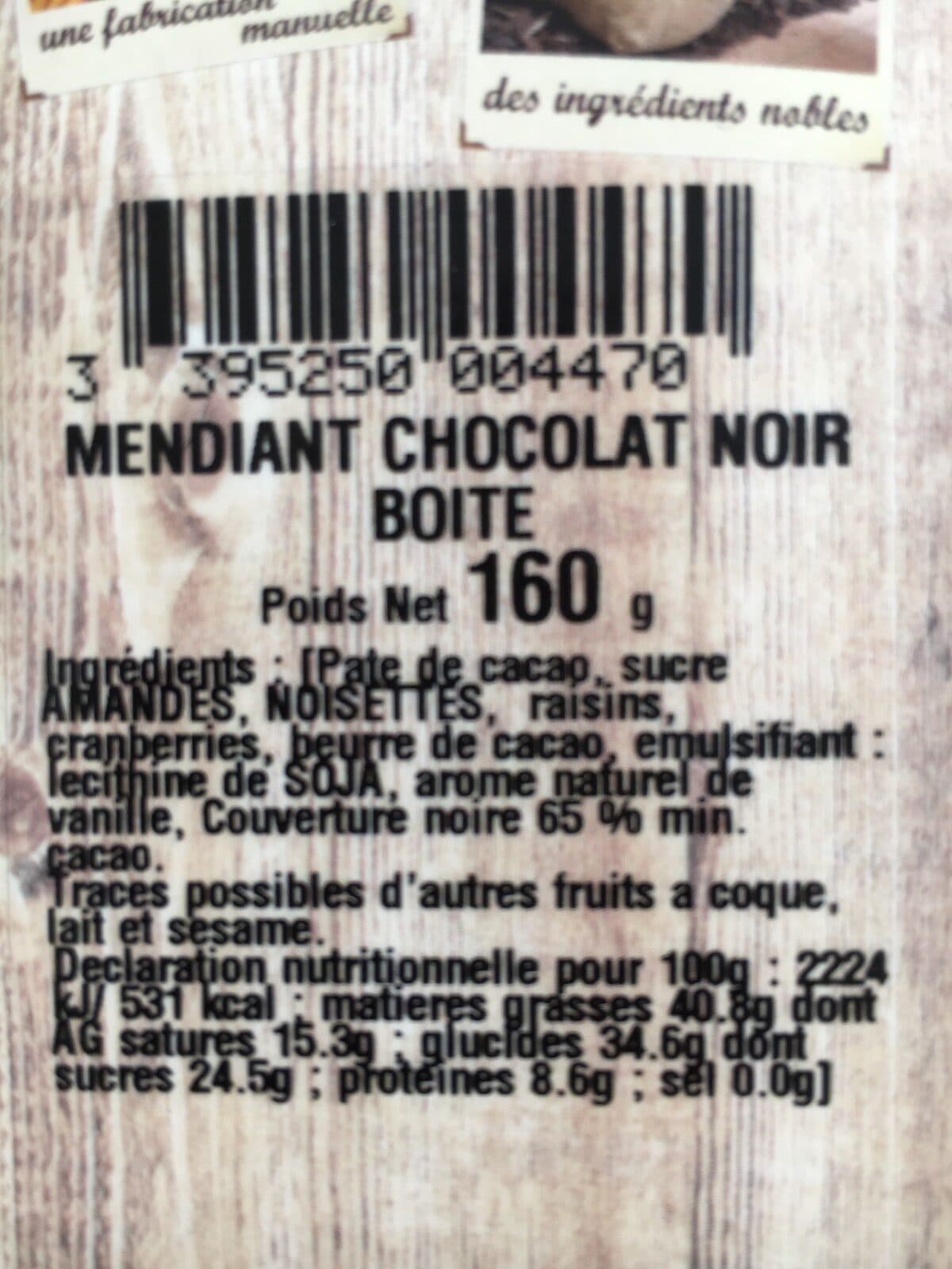 Mercier Mendiants aux fruits secs packshot
